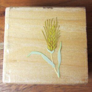 rubber stamp international greetings 2010 IG67285 wheat (W4694)